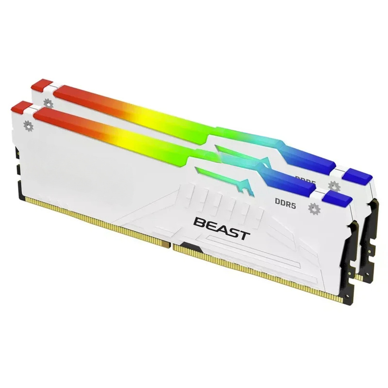 Kingston FURY White RGB 32G(2x - 64Gb Ddr5 6000Mhz Cl30 2X32Gb Desktop 评论和价格